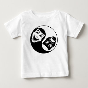 Theater Yin Yang Design - Comedy and Tragedy Masks Baby T-Shirt