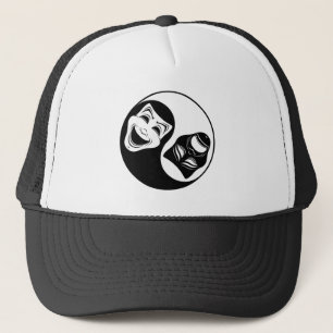 Theater Yin Yang Design - Comedy and Tragedy Masks Trucker Hat