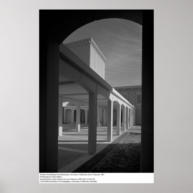 Theatre Arts Building from Breezeway, UCD Poster (Front)