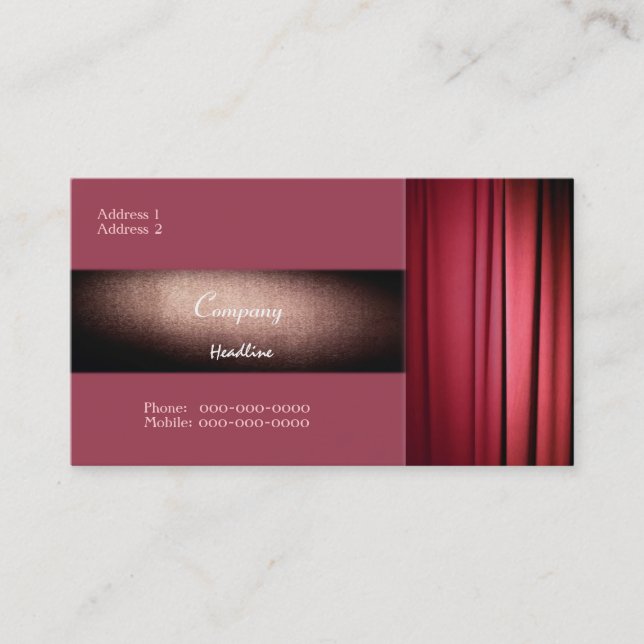 Theatre Business Card (Front)