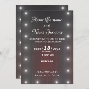 Theatre curtain invitation