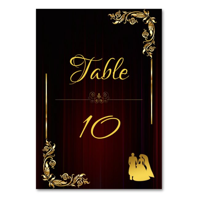 Theatre curtain table number (Front)
