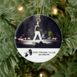 Theatre Drama Club Custom Photo Collage Ceramic Ornament<br><div class="desc">This theatre, drama club photo collage design features your uploaded photo(s), comedy and tragedy masks and two lines of custom text. Add your theatre or club's name and anything else - director's name, year, play title, actor's name, etc. Makes a wonderful end of performance gift for the crew, director, stage...</div>