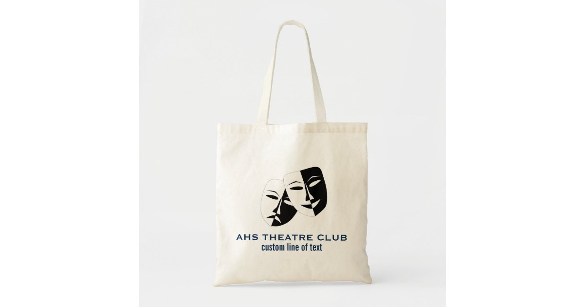 Theater and Drama Tote Bag Personalized Bag With Name 