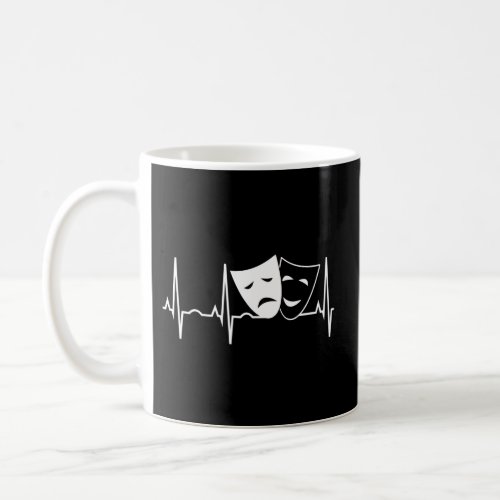 Theatre _ Drama Theatre Heartbeat Coffee Mug