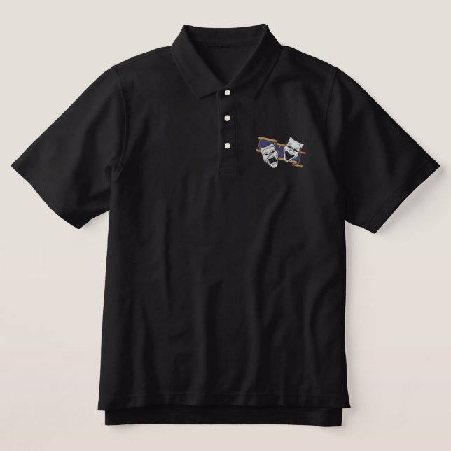 Theatre Embroidered Polo Shirt (Design Front)
