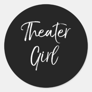 Theatre For Broadway Theater Classic Round Sticker
