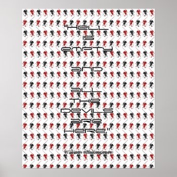 Theatre Hell Is Empty Devils Are Here Shakespeare Poster by layooper at Zazzle