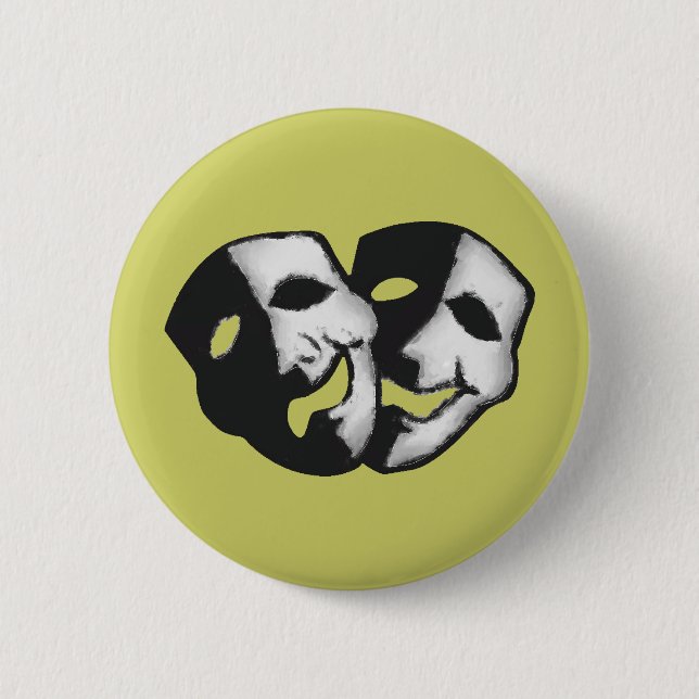 Theatre is Life Pinback Button (Front)