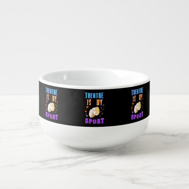 Theatre Is My Sport Actor Drama Soup Mug (Front)