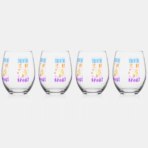 Theatre Is My Sport Actor Drama Stemless Wine Glass