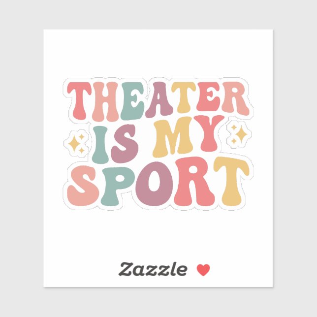 Theatre Is My Sport Sticker (Sheet)