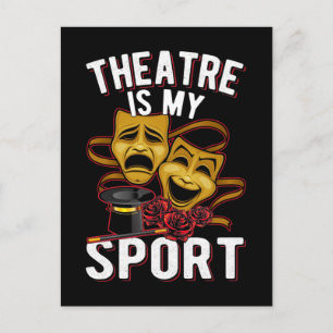 Theatre Love Drama Theater Actors Postcard