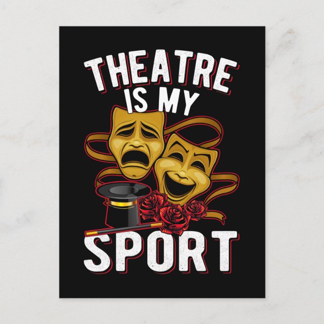 Theatre Love Drama Theater Actors Postcard (Front)