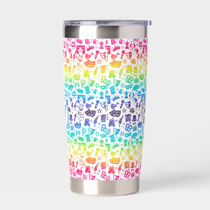 Theatre Lover Rainbow Icons Mug Insulated Tumbler