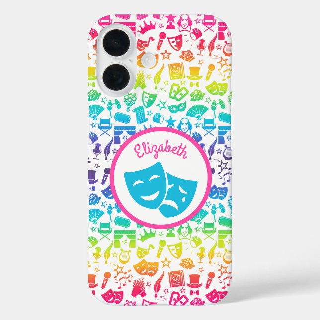 Theatre Lover Rainbow iPhone / iPad case (Back)