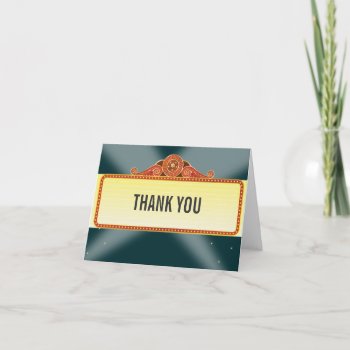 Theatre Marquee Bar Bat Mitzvah Thank You by mishpocha at Zazzle