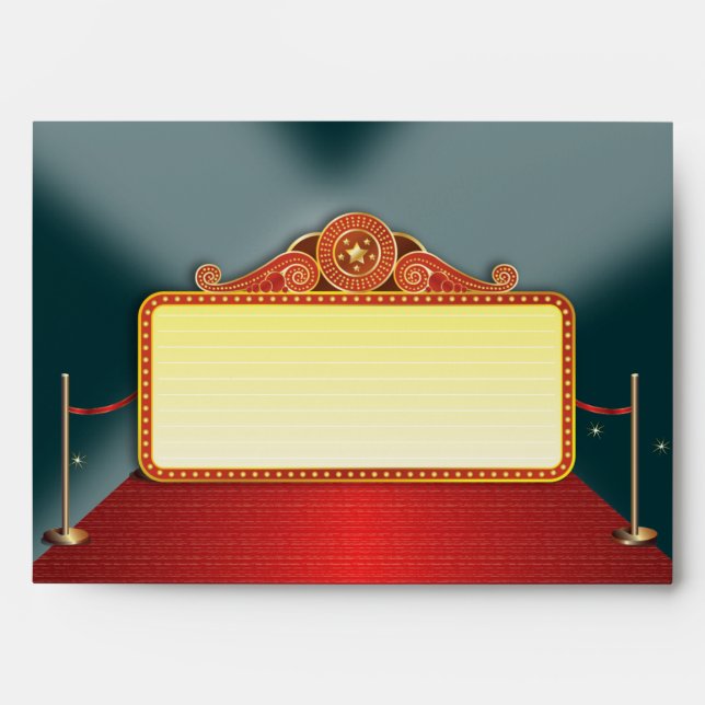 Theatre Marquee Event Envelope (Front)