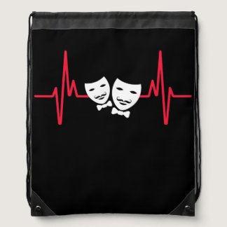 Theatre Mask Drama Entertainment Broadway Musical Drawstring Bag