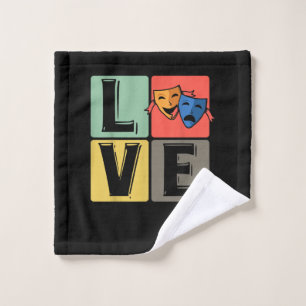 Theatre Mask Love Rehersal Musical Movies Actress Wash Cloth