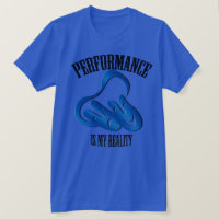 Theatre Mask Performance Reality Blue T-shirt