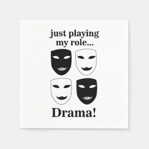 Theatre Mask Theater Drama Performance Party Napkins