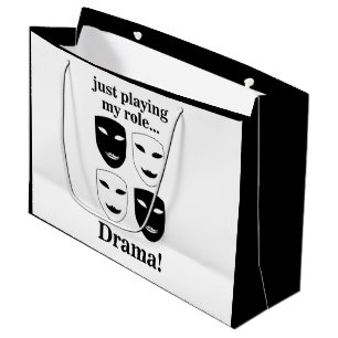Theatre Mask Theater Drama Performing Arts Funny Large Gift Bag