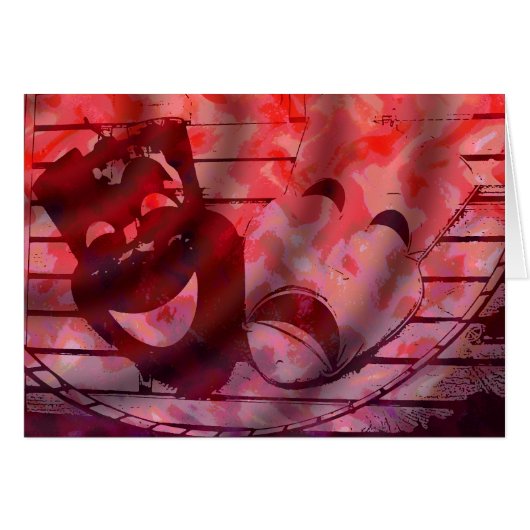Theatre Masks Cards (Front Horizontal)