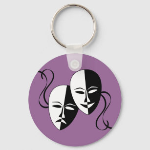 Theatre Masks Keychain