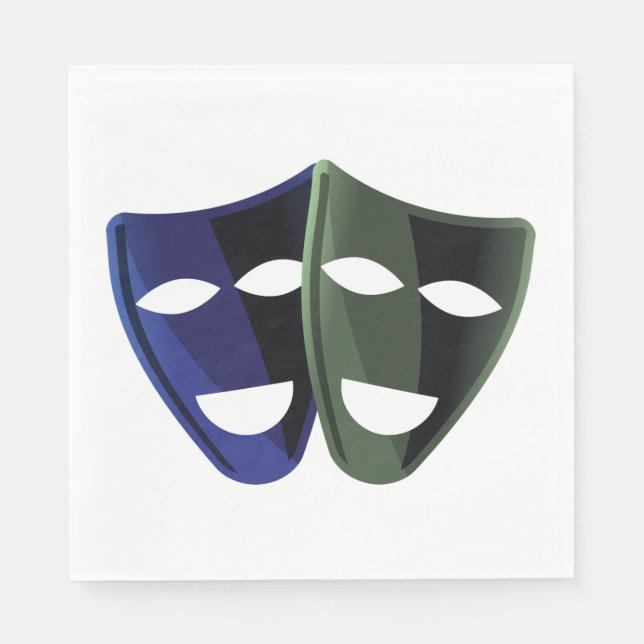 Theatre Masks Napkins (Front)
