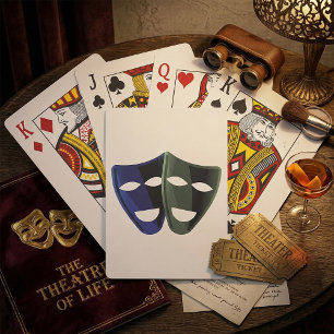 Theatre Masks Poker Cards
