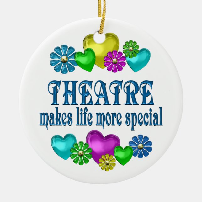 Theatre More Special Ceramic Ornament (Front)