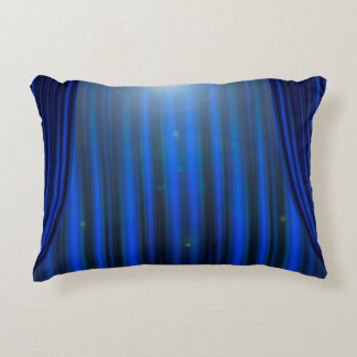 Theatre movie theater curtain strip accent pillow