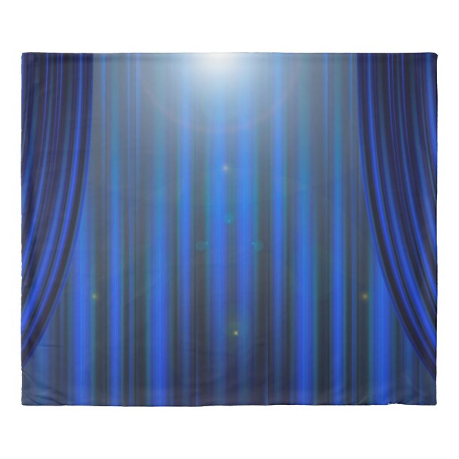 Theatre movie theater curtain strip duvet cover (Front)