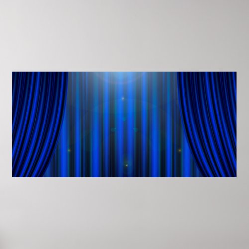 Theatre movie theater curtain strip poster