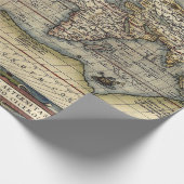 THEATRE OF THE WORLD MAP DECOUPAGE WRAPPING PAPER (Corner)