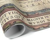 THEATRE OF THE WORLD MAP DECOUPAGE WRAPPING PAPER (Roll Corner)