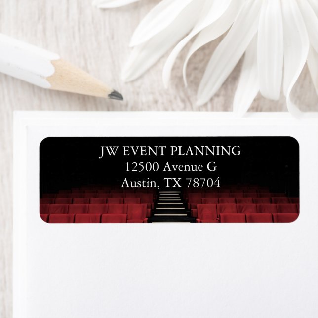 Theatre Performing Arts Center Return Address Label (Insitu)