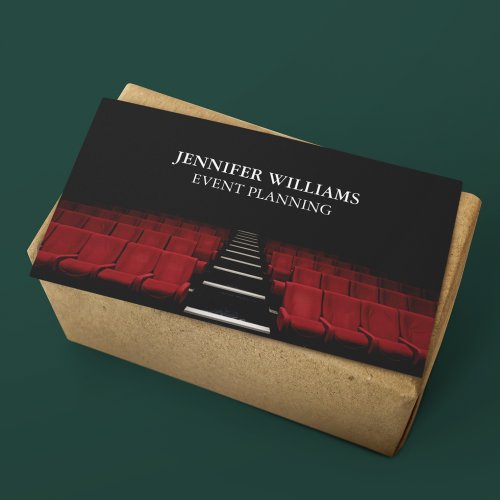 Theatre Performing Arts Event Planning Business Card