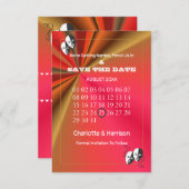 Theatre Playbill Show Ticket Theme Wedding Save The Date (Front/Back)