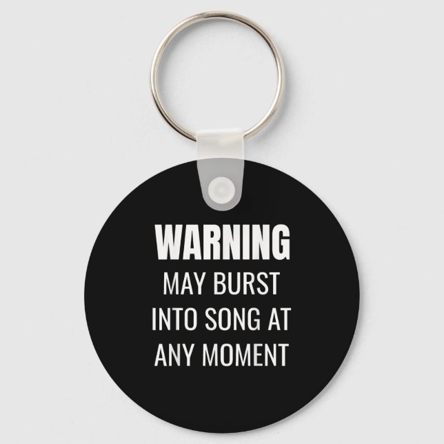 Theatre Quote - Musical Theater Teacher - Drama St Keychain (Front)