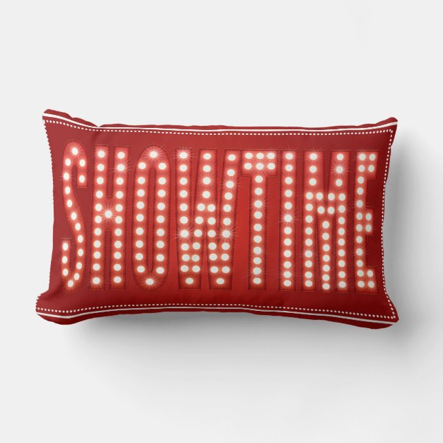 Theatre Showtime Lights Lumbar Pillow (Front)