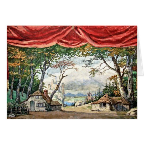 THEATRE STAGE BACKDROP DECOR BALLET GISELLE GIFT
