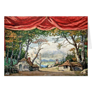 THEATRE STAGE BACKDROP DECOR, BALLET GISELLE GIFT CARDS