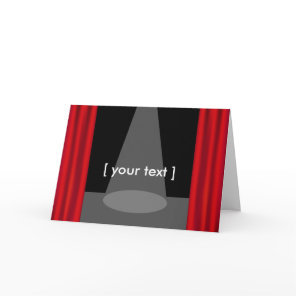 Theatre Stage Greeting Card