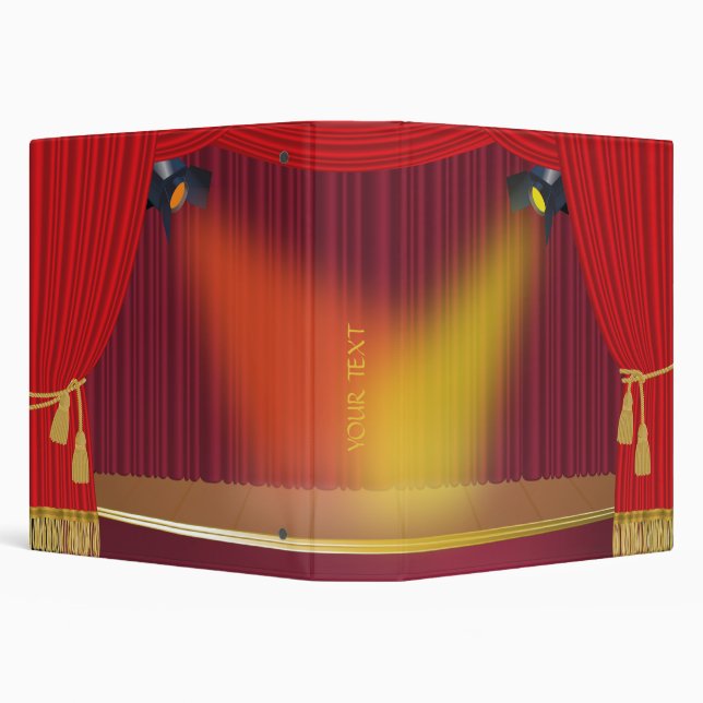 Theatre Stage Spot Lights Binder (Background)