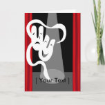 Theatre Stage with Mask Greeting Card