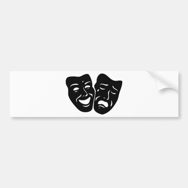 Theatre Symbol Bumper Sticker (Front)