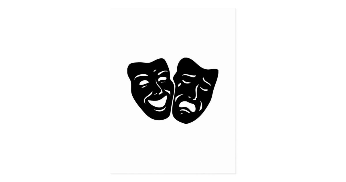 Theatre Symbol Postcard Zazzle