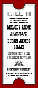 movie ticket wedding invitations zazzle